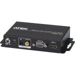 VanCryst VC812 HDMI to VGA Converter with Scaler-TAA Compliant - Functions: Video Conversion  Video Scaling  De-interlace  Noise Filtering  Video Processing - 1920 x 1200 - VGA - Audio