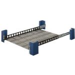 Rack Solutions Mounting Shelf for Printer  Desktop Computer - 100 lb Load Capacity - Steel - Black Powder Coat