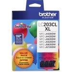 Brother Genuine Innobella LC2033PKS High Yield Ink Cartridges - Inkjet - High Yield - 550 Pages Cyan  550 Pages Magenta  550 Pages Yellow - Cyan  Magenta  Yellow - 3 / Pack