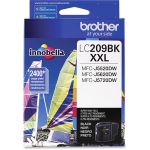 Brother Genuine LC209BK Super High Yield Black Ink Cartridge - Inkjet - Super High Yield - 2400 Pages - Black - 1 Each