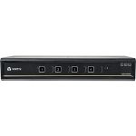 Vertiv Cybex Secure 4K UHD KVM 4-Port DisplayPort DH DPP NIAP EAL4+ TAA - 4 Computer(s) - 1 Local User(s) - 3840 x 2160 - 2 x PS/2 Port - 11 x USB - 2 x HDMI - Desktop - 8 x DisplayPort