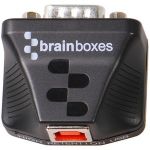 Brainboxes Ultra 1 Port RS232 USB to Serial Adapter - External - USB 2.0 - PC  Mac  Linux - 1 x Number of Serial Ports External - TAA Compliant