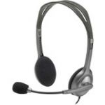 Logitech 981-000612 Stereo Headset H111 Over-the-head Mini-phone Wired 32 Ohm 20 Hz 20 kH Binaural Supra-aural 5.91 ft Cable
