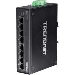 TRENDnet 8-Port Hardened Industrial Gigabit DIN-Rail Switch - 8 Ports - 2 Layer Supported - Twisted Pair - Rail-mountable  Wall Mountable - Lifetime Limited Warranty