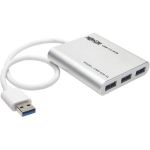 Tripp Lite 4-Port Portable USB 3.0 SuperSpeed Mini Hub Aluminum - USB - External - 4 USB Port(s) - 4 USB 3.0 Port(s)