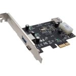 SYBA Multimedia USB 3.0 Type-C PCI-E Card - PCI Express x1 - Plug-in Card - 2 USB Port(s) - 2 USB 3.1 Port(s) - PC