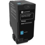 Lexmark Unison Original Toner Cartridge - Laser - Standard Yield - 7000 Pages - Cyan - 1 Each