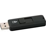 V7 4GB USB 2.0 Flash Drive - With Retractable USB connector - 4 GB - USB 2.0 - Black - 5 Year Warranty