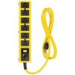 Coleman Cable 6-Outlet Power Strip - 6 x AC Power - 6 ft Cord - 120 V AC Voltage - 1880 W - Yellow