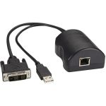 Black Box DCX Server Access Module - DVI + USB HID + Audio - 164 ft Range - 1920 x 1200 Maximum Video Resolution - 1 x Network (RJ-45) - 1 x USB - 1 x DVI