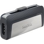 SanDisk 128GB Ultra Dual USB 3.1/USB Type C Flash Drive - 128 GB - USB Type C  USB 3.1 - 150 MB/s Read Speed - 5 Year Warranty