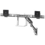 Ergotron Mounting Arm for Monitor  TV - Polished Aluminum - 2 Display(s) Supported32in Screen Support - 17.50 lb Load Capacity