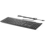 HP USB Business Slim Smartcard Keyboard - Cable Connectivity - USB Interface - English (US) - Membrane Keyswitch - Black
