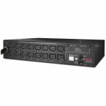 APC AP7911B Switched Rack PDU (rack-mountable) 16-output (IEC 60320 C13) 12ft 2U AC 208V Ethernet 10/100 input: NEMA L6-30 black