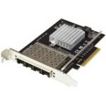StarTech.com Quad-Port SFP+ Server Network Card - PCI Express - Intel XL710 Chip - PCI Express x8 - 4 Port(s) - Optical Fiber