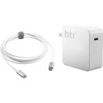 BTI AC Adapter for Apple MacBook Pro 13 Inch - 60 W Output Power - 5 V DC  15 V DC  18 V DC  20 V DC Output Voltage - 3 A Output Current - USB