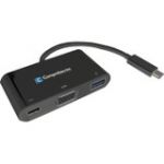 Comprehensive Type-C to VGA + USB3.0 + Power Delivery (PD) adapter - for Notebook - USB Type C - 2 x USB Ports - 1 x USB 3.0 - VGA