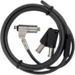 Targus DEFCON N-KL Mini Keyed Cable Lock - TAA Compliant - Black  Silver - Vinyl  Galvanized Steel - 6.56 ft - For Notebook  Tablet