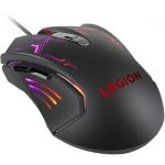 Lenovo Legion M200 RGB Gaming Mouse-WW - Optical - Cable - Black - USB - 2400 dpi - Scroll Wheel - 5 Button(s) - Symmetrical