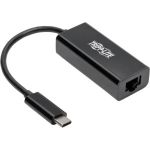 Tripp Lite USB C to Gigabit Ethernet Adapter USB Type C to Gbe 10/100/1000 Thunderbolt 3 Compatible Black - USB 3.1 Type C - 1 Port(s) - 1 - Twisted Pair