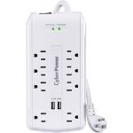 CyberPower CSP806U 6ft 8-Outlet Surge Suppressor
