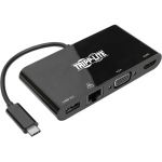Tripp Lite U444-06N-HV4GUB Docking Station - for Notebook/Tablet/Smartphone/Projector/Monitor - USB 3.1 Type C - 2 x USB Ports - 1 x USB 3.0 - Network (RJ-45) - HDMI - VGA - Thunderbolt