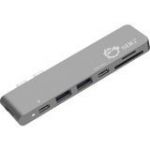 SIIG Thunderbolt 3 USB-C Hub HDMI with Card Reader & PD Adapter - Space Gray - SD  SDHC  SDXC  microSD  microSDHC  microSDXC  TransFlash  MultiMediaCard (MMC) - USB Type CExternal