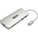 Tripp Lite USB C Docking Station 4k w/ USB Hub HDMI SD/Micro SD Gbe Charging  USB Type C  USB-C  USB Type-C - for Notebook/Tablet/Smartphone - 60 W - USB Type C - 2 x USB Ports - Networ