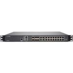 SonicWall NSA 4650 Network Security/Firewall Appliance - 20 Port - 10/100/1000Base-T - 10 Gigabit Ethernet - AES (256-bit)  DES  MD5  AES (192-bit)  SHA-1  3DES  AES (128-bit) - 20 x RJ
