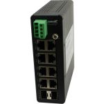 Transition Networks Unmanaged Hardened Gigabit Ethernet Switch - 8 Ports - Gigabit Ethernet - 1000Base-X - 2 Layer Supported - Modular - 2 SFP Slots - Twisted Pair  Optical Fiber - DIN