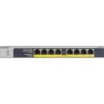 Netgear GS108LP-100NAS 8-Port PoE/PoE+ Gigabit Unmanaged Switch 60W PoE