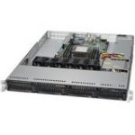 Supermicro SYS-5019P-WT 1U UP LGA 3647 Intel C622 Intel Xeon Scalable Processors 4x Hot-swap 3.5in SATA3 bays 1x slim DVD-ROM bay