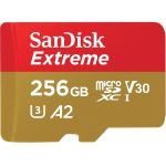 SanDisk SDSQXA1-256G-AN6MA 256GB Extreme UHS-I microSDXC Memory Card with SD Adapter Read 160MB/s Write 90MB/s