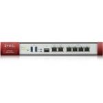 ZyXEL ZyWALL ATP200 Network Security/Firewall Appliance - 6 Port - 1000Base-T  1000Base-X - Gigabit Ethernet - DES  3DES  AES (256-bit)  MD5  SHA-1  SHA-2 - 6 x RJ-45 - 1 Total Expansio