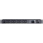 CyberPower PDU41005 Single Phase 100 - 240 VAC 20A Switched PDU - 8 Outlets  10 ft  IEC-320 C20  Horizontal  1U  SNMP  LCD  3YR Warranty