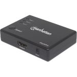 Manhattan HDMI Switch 3-Port (Compact)  4K@60Hz  Connects x3 HDMI sources to x1 display  Remote Control and Manual Switching (via button)  AC Powered (cable 1.2m)  Black  Three Year War