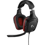 Logitech G332 Wired Stereo Gaming Headset Black/Red 3.5mm input 981-000755