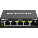 Netgear GS305E-100NAS 5-Port Gigabit Ethernet Switch Manageable 2 Layer Supported 3 Year Limited Warranty