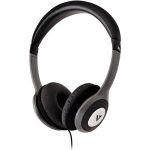 V7 Deluxe Stereo Headphones with Volume Control - Stereo - Black  Gray - Mini-phone - Wired - 32 Ohm - 20 Hz 20 kHz - Over-the-head - Binaural - Circumaural - 5.91 ft Cable