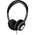 V7 Deluxe Stereo Headphones with Volume Control - Stereo - Black  Gray - Mini-phone (3.5mm) - Wired - 32 Ohm - 20 Hz 20 kHz - Over-the-head - Binaural - Circumaural - 5.91 ft Cable