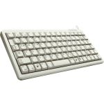 CHERRY G84-4100 Compact-Keyboard - Cable Connectivity - USB  PS/2 Interface - German - Light Gray