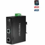 TRENDnet Hardened Industrial 90W Gigabit 4Ppoe Injector 4-Pair Power Over Ethernet  Poe(15.4W)  Poe+(30W)  4Ppoe(90W)Power  IP30  DIN-Rail/Wall Mount Included  4-Pair Poe Up to 100M (32