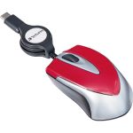 Verbatim USB-C Mini Optical Travel Mouse-Red - Optical - Cable - Red - 1 Pack - USB Type C - 3 Button(s)