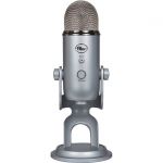 Blue Yeti Wired Condenser Microphone - Stereo - 20 Hz to 20 kHz - Cardioid  Bi-directional  Omni-directional - Desktop  Stand Mountable  Side-address - USB