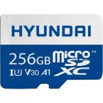 Hyundai 256GB microSDXC UHS-1 Memory Card with Adapter  95MB/s (U3) 4K Video  Ultra HD  A1  V30 - Up to 90MB/s write speeds for fast shooting. 4K UHD and Full HD ready with UHS Speed Cl