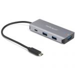 StarTech.com 4 -Port USB-C&trade; Hub 10 Gbps with 9.8in Attached Host Cable - 3x USB-A & 1x USB-C (HB31C3A1CB) - USB 3.1 Type C - External - 3 USB Port(s) - 3 USB 3.1 Port(s) - UASP Su