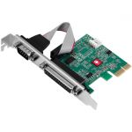 SIIG DP Cyber 1S1P PCIe Card - Full-height Plug-in Card - PCI Express 2.0 x1 - PC - 1 x Number of Parallel Ports External - 1 x Number of Serial Ports External