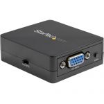 StarTech.com 1080p VGA to RCA and S-Video Converter - USB Powered - High Resolution VGA Input with Dynamic Scaling (VGA2VID2) - This VGA to Composite and S-Video AV adapter box is equip