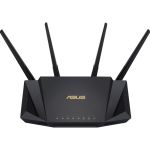 Asus AiMesh RT-AX3000 Wi-Fi 6 IEEE 802.11ax Ethernet Wireless Router - 2.40 GHz ISM Band - 5 GHz UNII Band - 4 x Antenna(4 x External) - 375 MB/s Wireless Speed - 4 x Network Port - 1 x