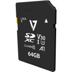 V7 VPSD64GV30U3 64 GB Class 10/UHS-III (U3) SDXC - 95 MB/s Read - 30 MB/s Write - 5 Year Warranty